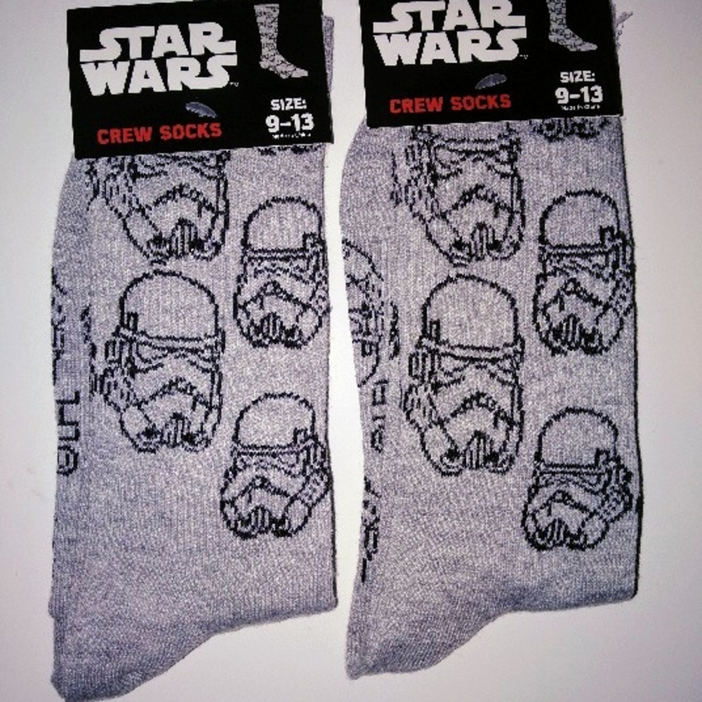 Star Wars Gray Crew Socks